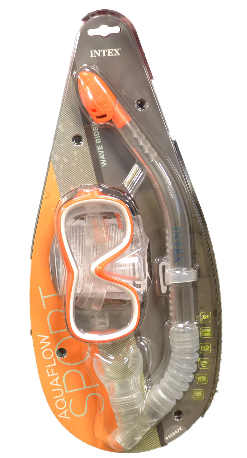 INTEX WAVE RIDER MASK & SNORKEL AGE 8+