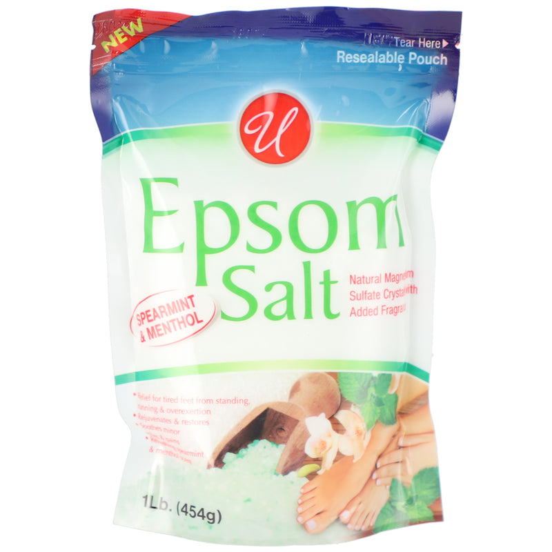 USE #55805U 1lb EPSOM SALT SPEARMINT & MENTHOL