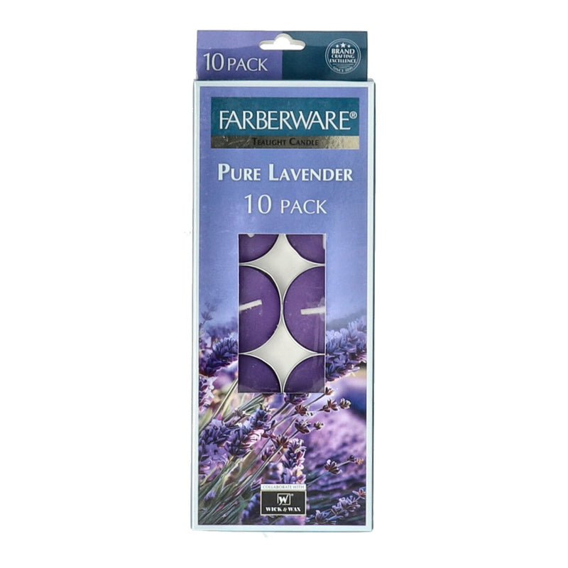FABERWARE 10ct TEALIGHT CANDLE LAVENDER