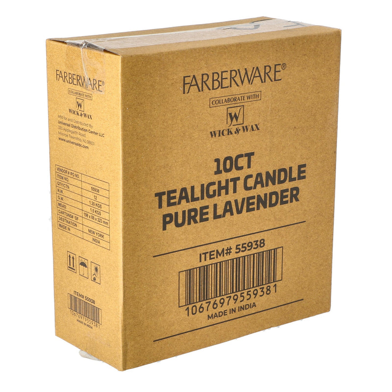 FABERWARE 10ct TEALIGHT CANDLE LAVENDER