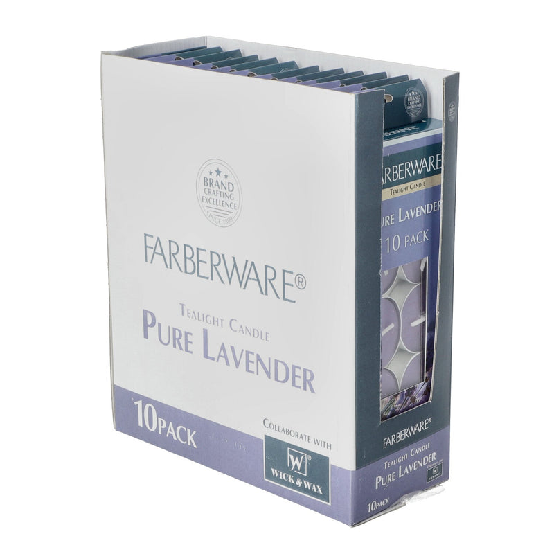 FABERWARE 10ct TEALIGHT CANDLE LAVENDER