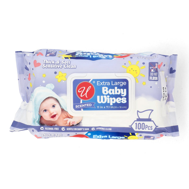 100CT EXTRA LARGE BABY WIPES