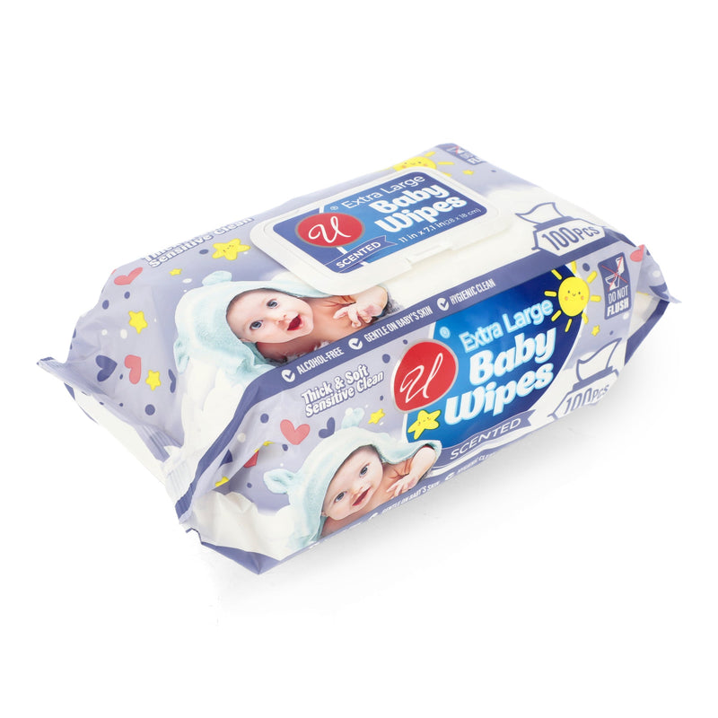 100CT EXTRA LARGE BABY WIPES