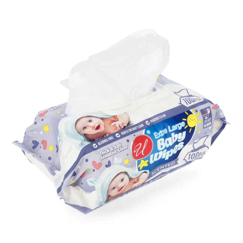 100CT EXTRA LARGE BABY WIPES