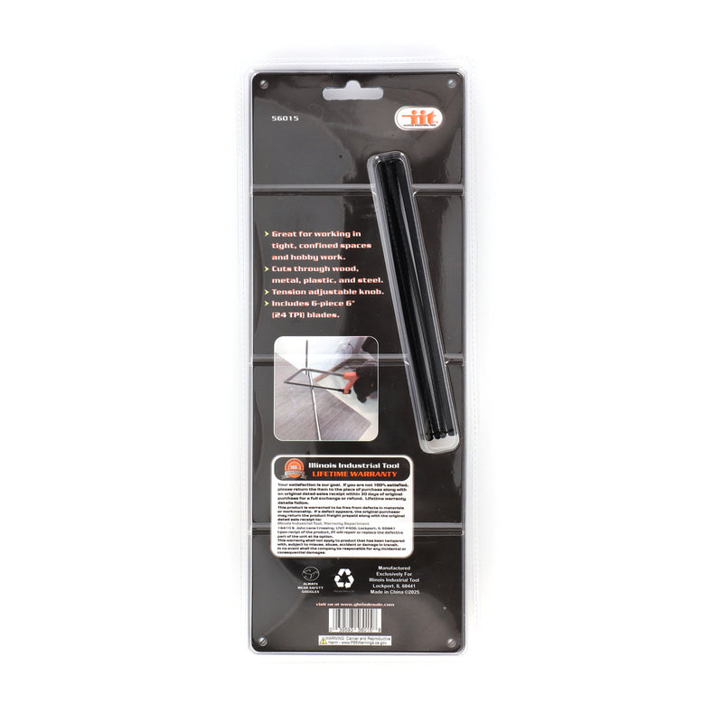 IIT PISTOL GRIP JUNIOR HACK SAW & 6 BLADES
