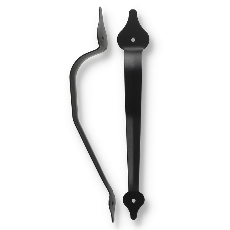 CARRIAGE HOUSE HANDLES 9.75'' BLACK