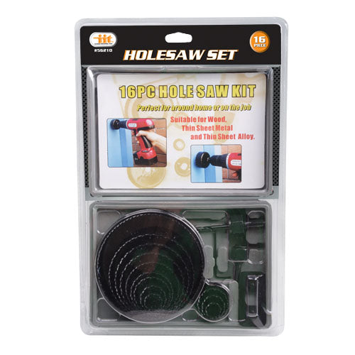 IIT 16 PC HOLE SAW KIT PVC CASE