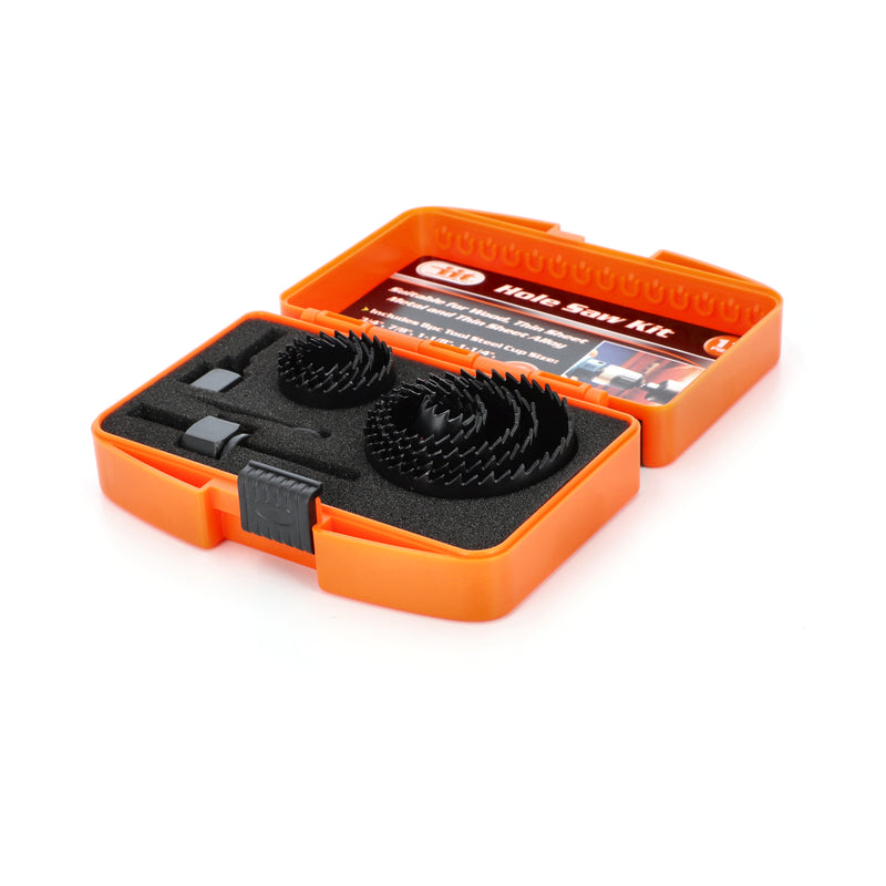 IIT 11pc HOLE SAW KIT NO SLIP CASE