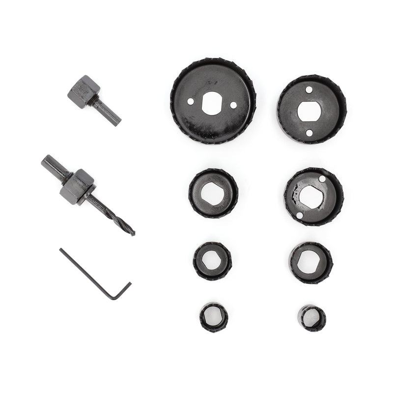 IIT 11pc HOLE SAW KIT NO SLIP CASE