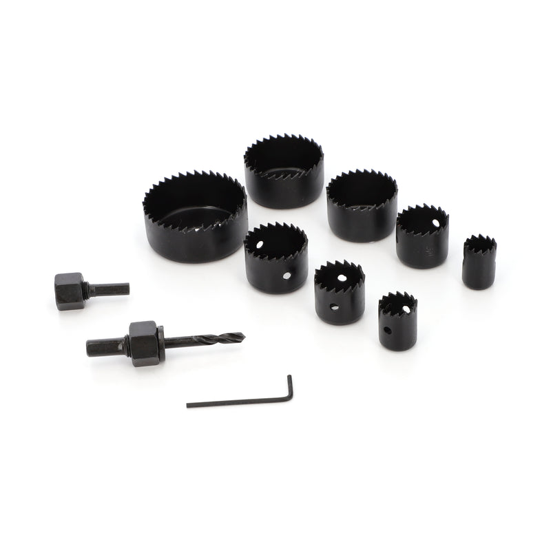 IIT 11pc HOLE SAW KIT NO SLIP CASE