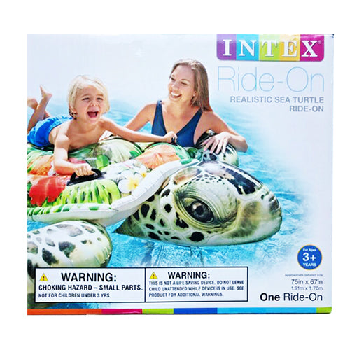 75x67" REALISTIC SEA TURTLE RIDE-ON