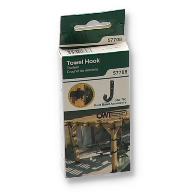2pk BLACK STEEL UTILITY HOOK SET