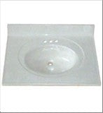 MRBL VAN TOP 61X22 WHT/BONE