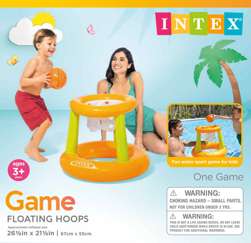 INTEX FLOATING HOOPS GAME 26.5x21.5''