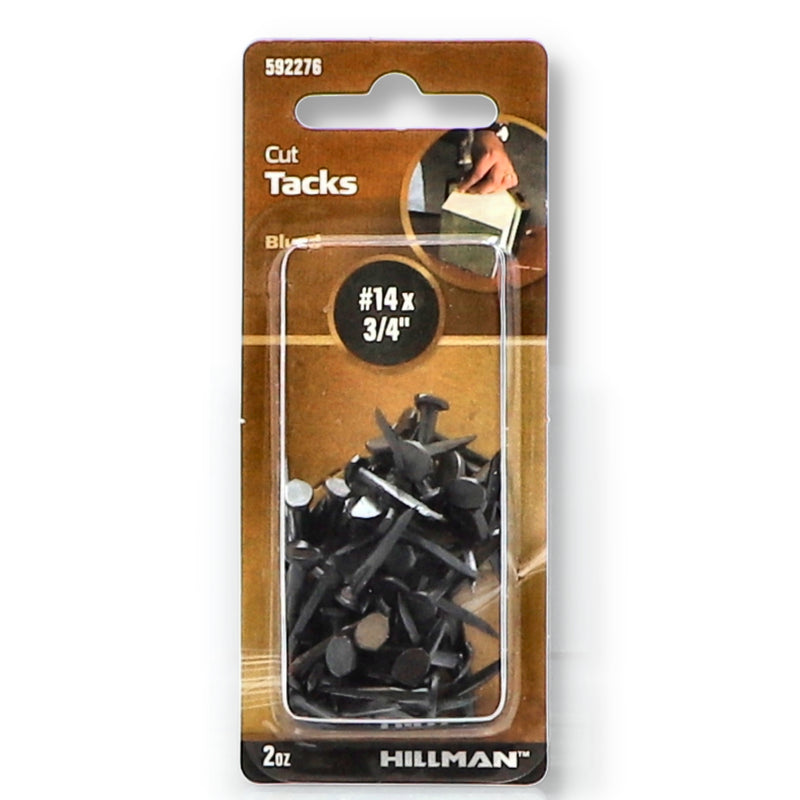 HILLMAN 1.75OZ BLUED CUT TACKS #14x3/4''