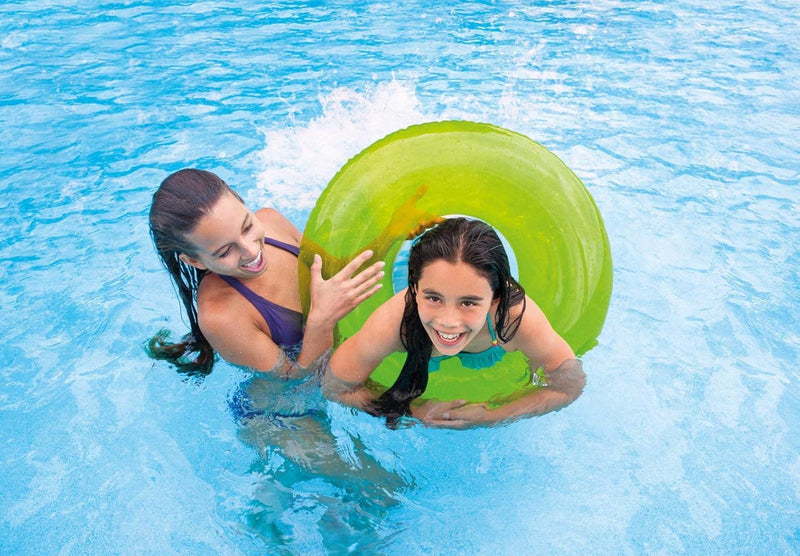 INTEX TRANSPARENT SWIM TUBE ASSORTED COLORS 30''