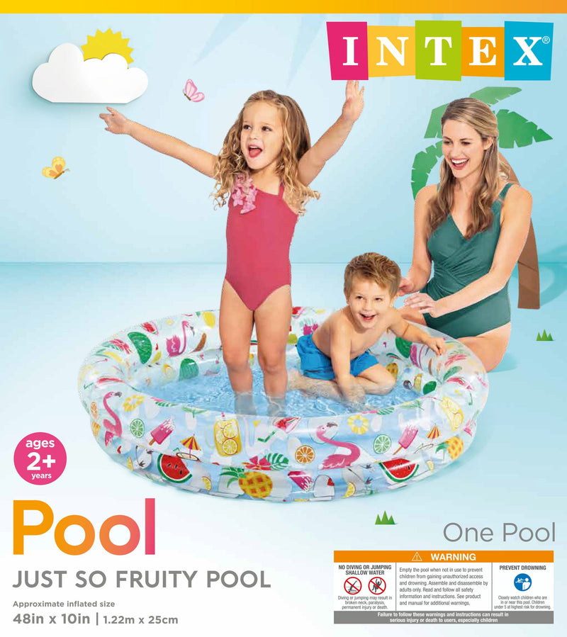 INTEX JUST SO FRUITY POOL 48x10''
