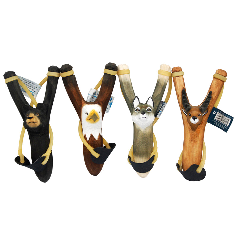 WOODEN ANIMAL SLING SHOT ASSORTMENT