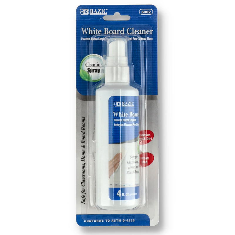 BAZIC 4OZ WHITE BOARD CLEANING SPRAY -NO ONLINE SALES