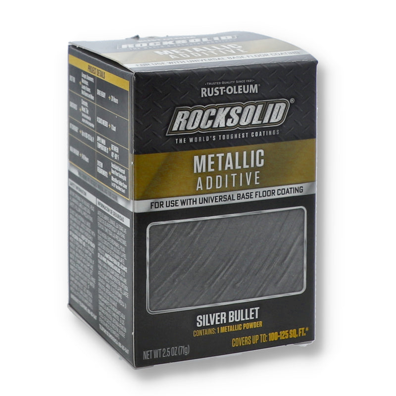 ROCK SOLID 2.5oz SILVER BULLET METALLIC ADDITIVE FOR FLOOR COVERS