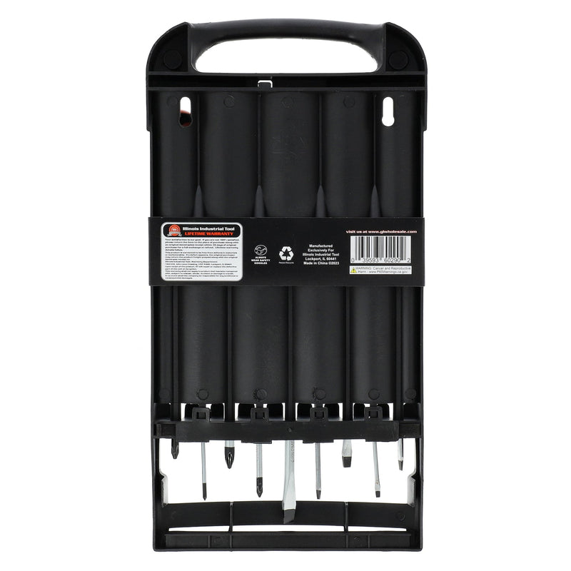 IIT 9pc MECHANICS SCREWDRIVER WITH RACK