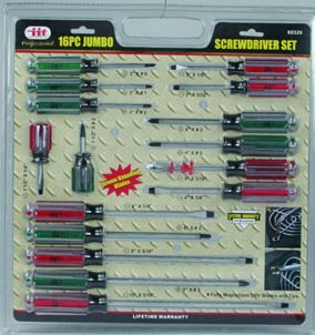 IIT 16pc JUMBO SCREWDRIVER SET