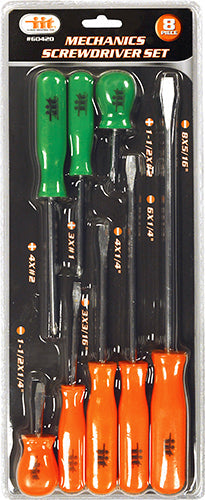 IIT 8pc NEON SCREWDRIVER SET