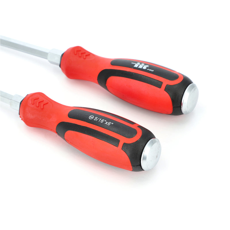 IIT PRO 6PC GO-THROUGH CRV SCREWDRIVER SET