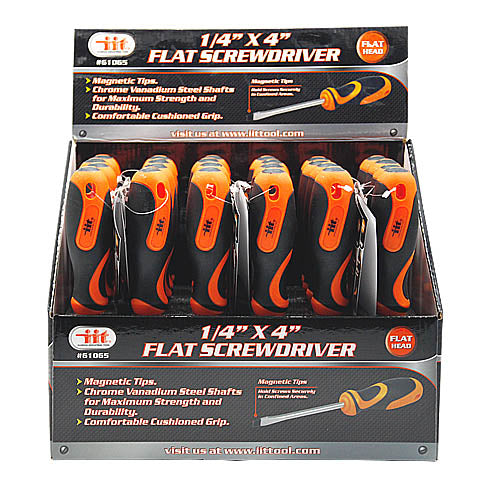 IIT 1/4'' X 4'' FLAT SCREWDRIVER