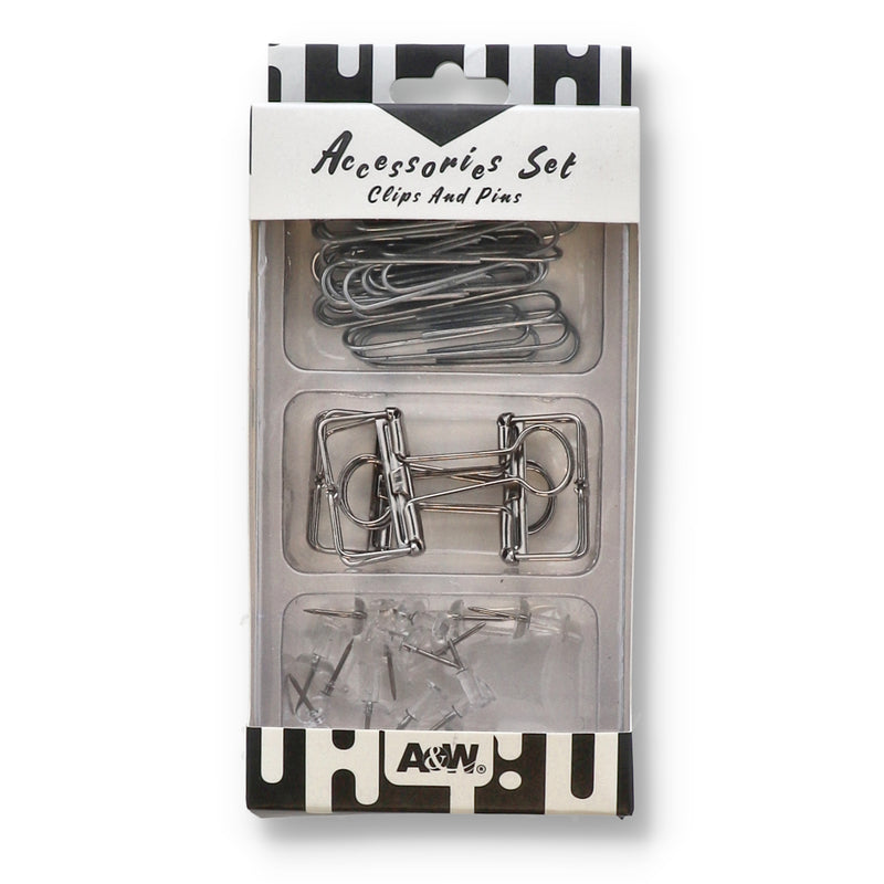 43PC CLIP & PIN ACCESSORIES SET