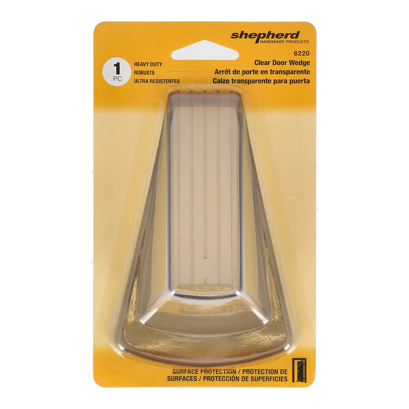 SHEPHERD HEAVY DUTY 1-1/2'' DOOR WEDGE TRANSLUCENT GRAY
