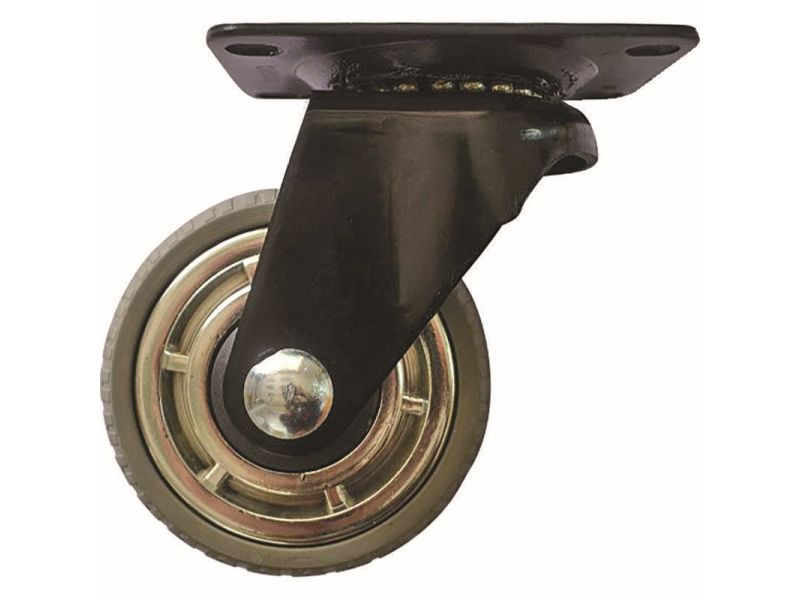 3'' SWIVEL CASTER RUBBER TREAD 132LB CAPACITY