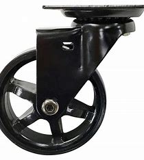 3'' DESIGNER RUBBER SWIVEL CASTER -BLACK BLING
