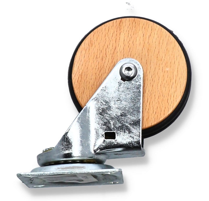 3'' DESIGNER SWIVEL TRUNK CASTER WOODEN