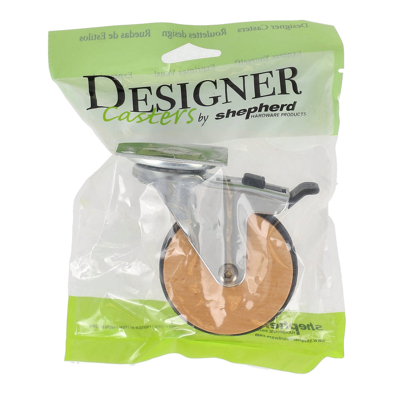 SHEPHERD 3'' DESIGNER  WOOD CASTER