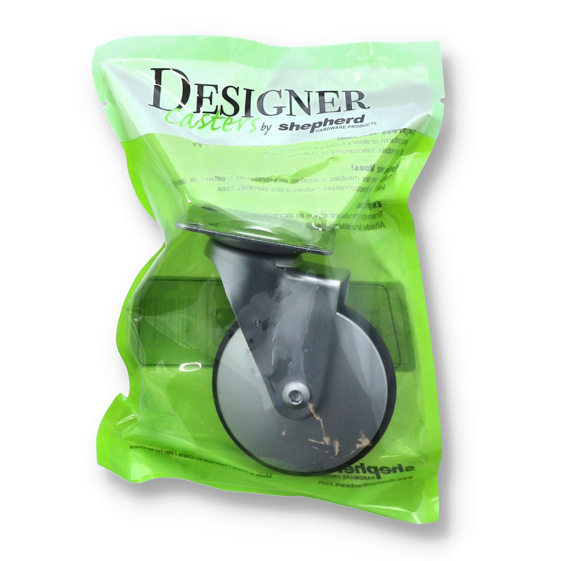 3'' DESIGNER SWIVEL CASTER-PETITE ALUMINUM