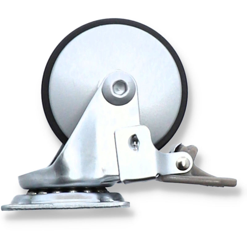 2-1/2'' DESIGNER SWIVEL CASTER PETITE ALUMINUM