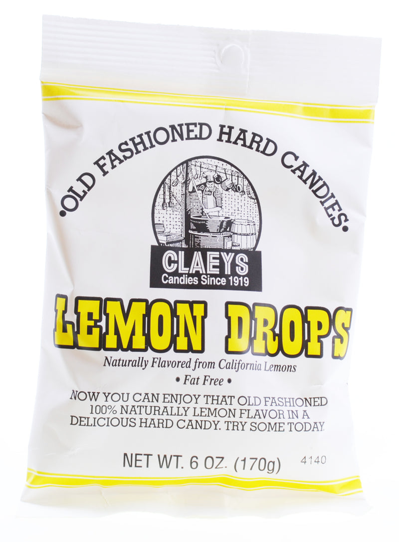CLAEYS LEMON HARD CANDY-PEG BAG
