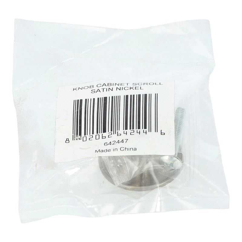 SN SCROLL CABINET KNOB