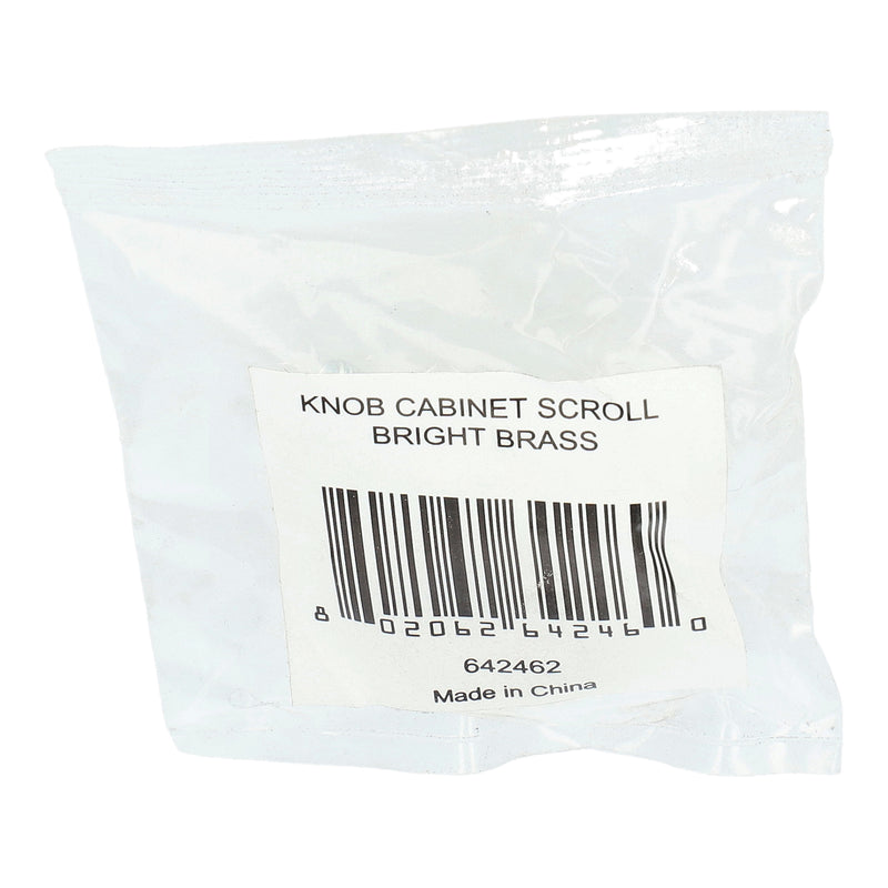 BB SCROLL CABINET KNOB