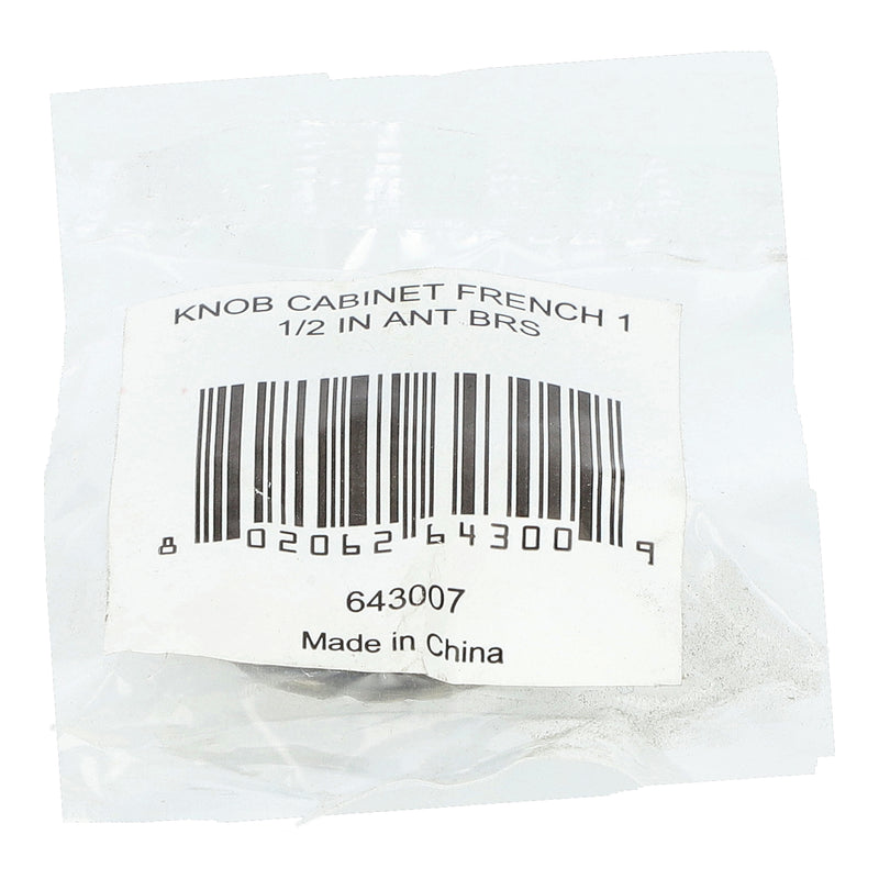 AB FRENCH CAB KNOB 1-1/2''