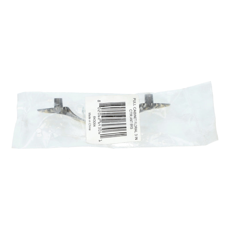AB FLORAL CAB PULL 3''CC