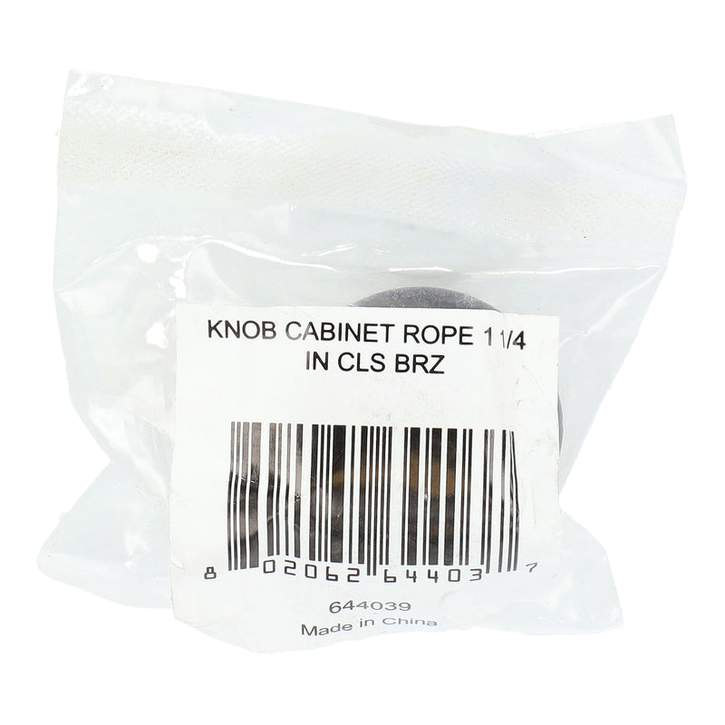 CB ROPE CABINET KNOB 1-1/4''