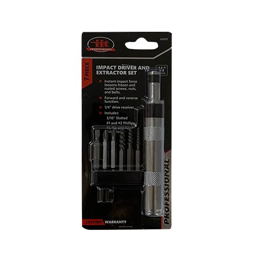 IIT PRO 7pc 1/4'' IMPACT DRIVER & EXTRACTOR