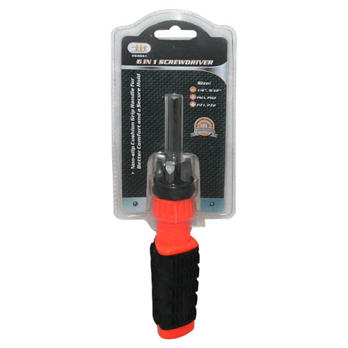 IIT 6-in-1 CUSHION GRIP SCREWDRIVER