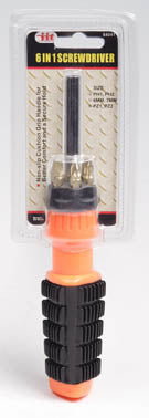 IIT 6-in-1 CUSHION GRIP SCREWDRIVER