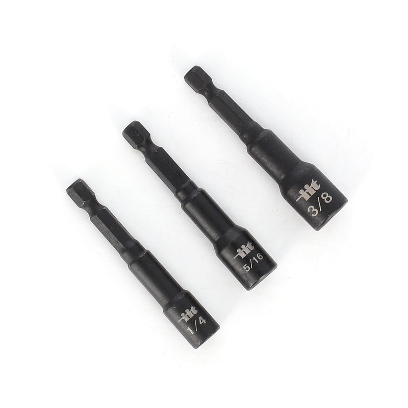 IIT PRO 3PC 2-1/2'' QUICK RELEASE MAGNETIC NUT SETTERS SAE