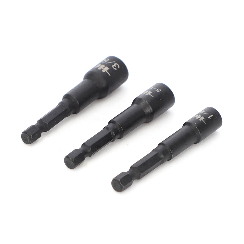 IIT PRO 3PC 2-1/2'' QUICK RELEASE MAGNETIC NUT SETTERS SAE