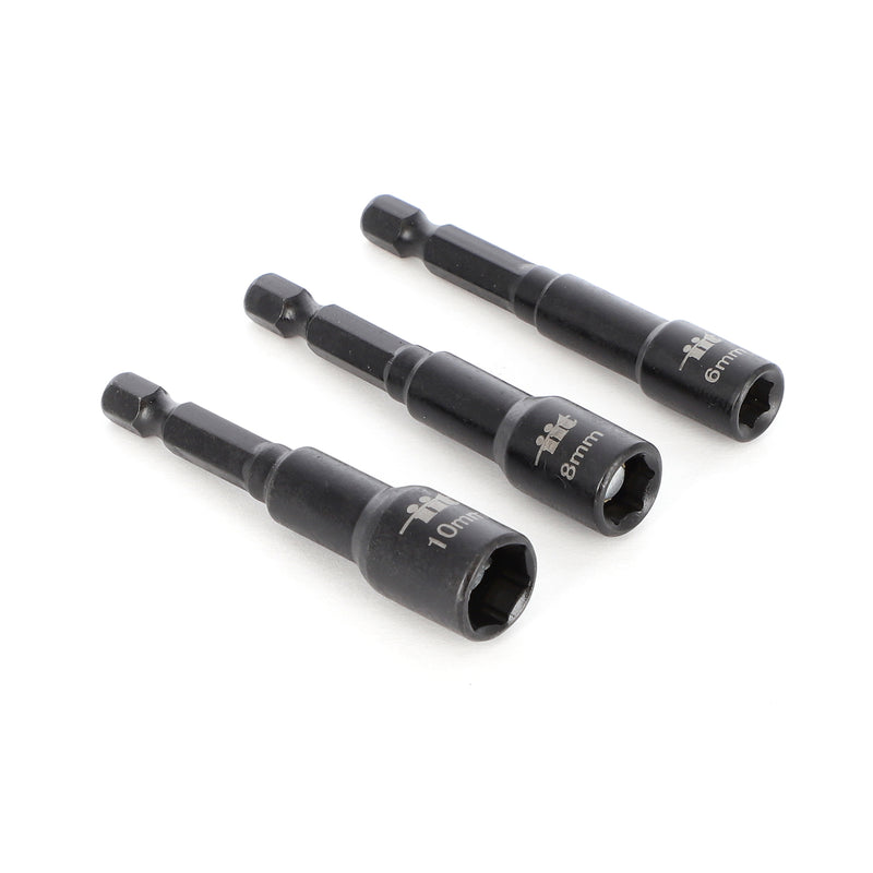 IIT PRO 3PC QUICK CHANGE MAGNETIC NUT SETTER METRIC