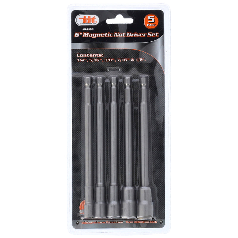 IIT 5pk 6'' MAGNETIC NUT SETTERS
